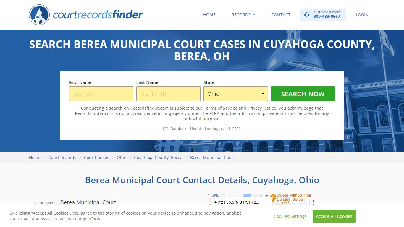 Berea Municipal Court Case Search - Cuyahoga County, OH ...